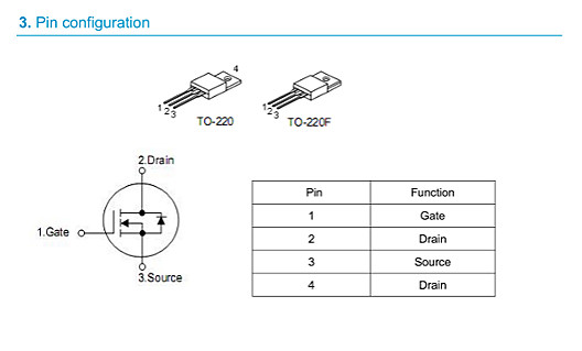 450V11A規(guī)格書(shū);MOS管6140參數(shù)