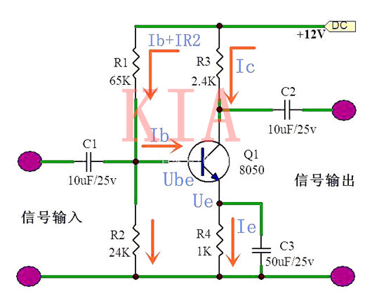 三極管放大電路干貨：偏置電路如何計算確定？-KIA MOS管