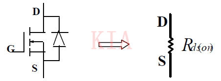 MOSFET正向?qū)?、反向?qū)ǖ刃щ娐?KIA MOS管