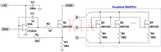 運算放大器 MOSFET 電流負(fù)載