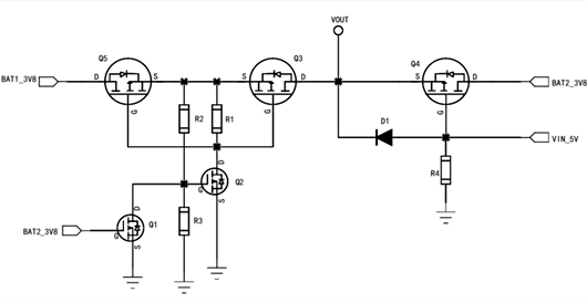 電路分享：三電源切換電路、雙電源切換電路-KIA MOS管