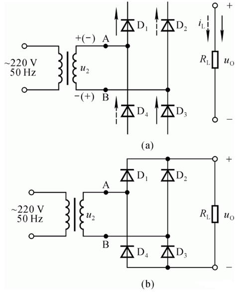 單相橋式整流電路圖、工作原理分析-KIA MOS管