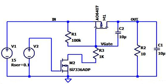PMOS NMOS 分立 負(fù)載開(kāi)關(guān)