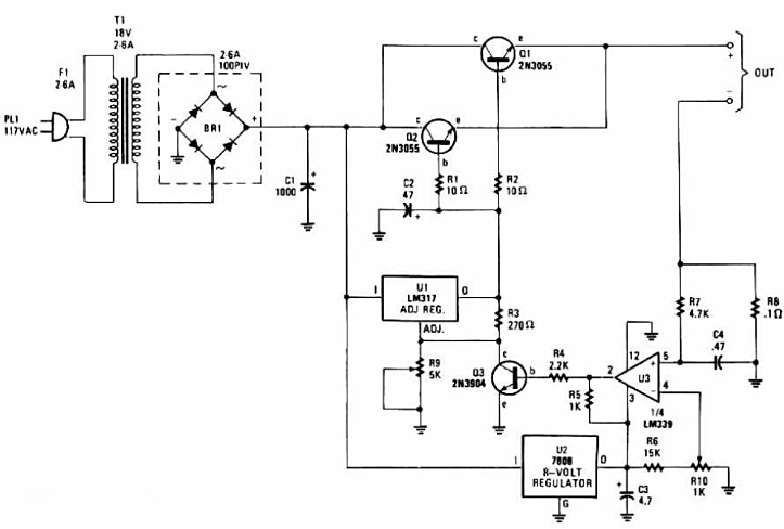可調穩(wěn)壓電池充電器電路【收藏學習】-KIA MOS管