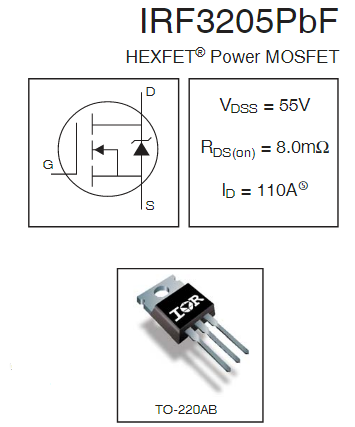 irf3205場(chǎng)效應(yīng)管,3205場(chǎng)效應(yīng)管參數(shù),irf3205場(chǎng)效應(yīng)管代換-KIA MOS管