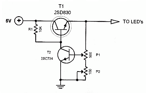 led亮度調節(jié)電路