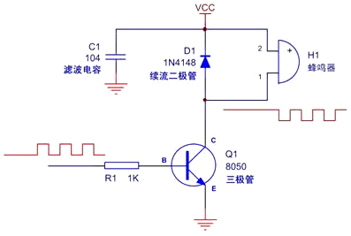 蜂鳴器原理圖，蜂鳴器電路圖分享-KIA MOS管