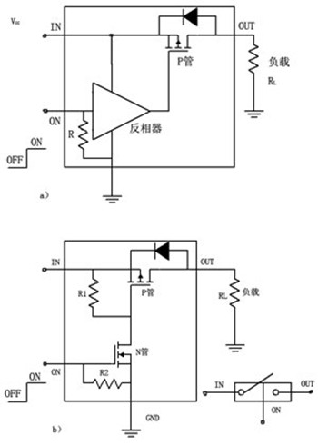 負(fù)載開關(guān)電路,MOSFET負(fù)載開關(guān),電路原理圖-KIA MOS管