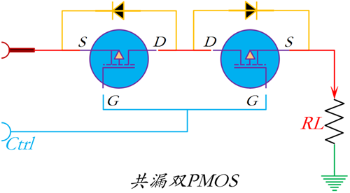 雙mos管電路,負(fù)載開(kāi)關(guān)電路-KIA MOS管