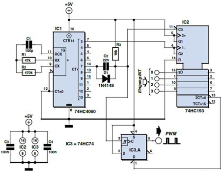 分立式PWM發(fā)生器電路圖,原理作用詳解-KIA MOS管