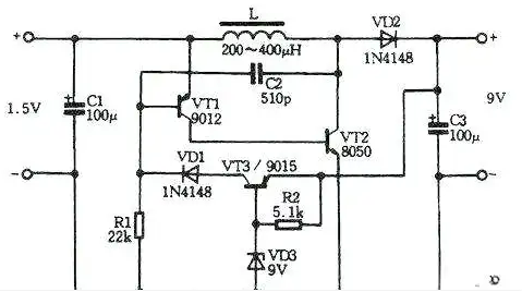 電蚊拍電路圖,原理