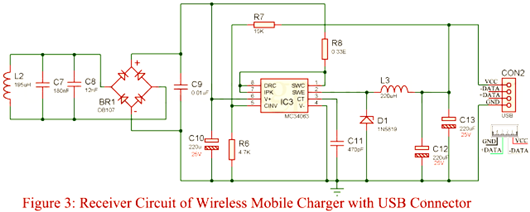 手機無線充電器,電路