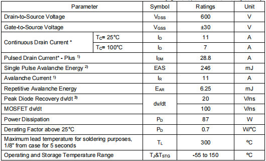 11a600v,60r380場(chǎng)效應(yīng)管