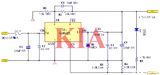 車載usb充電器電路