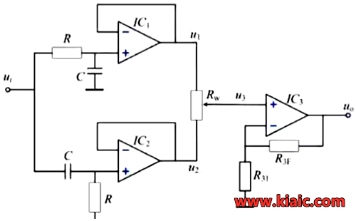 移相電路原理圖,工作原理分析-KIA MOS管
