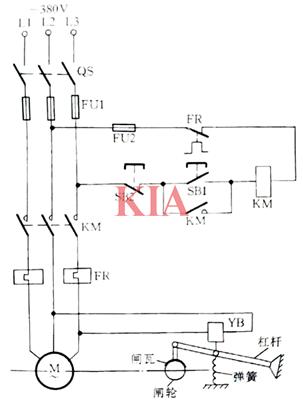 制動(dòng)控制電路圖,原理
