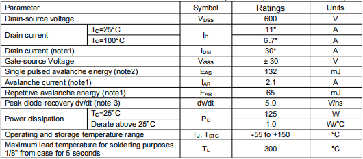 60r380場效應(yīng)管參數(shù)