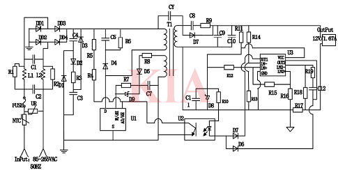大功率LED燈驅(qū)動電路