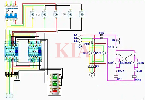 電機(jī)正反轉(zhuǎn)控制接線