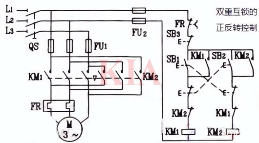 互鎖正反轉(zhuǎn)控制電路
