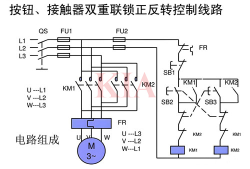 互鎖正反轉(zhuǎn)控制電路圖分享-KIA MOS管