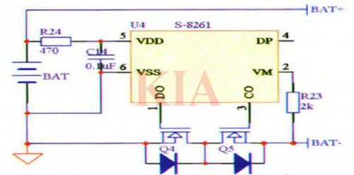 充電寶保護(hù)電路,充電保護(hù)電路圖-KIA MOS管